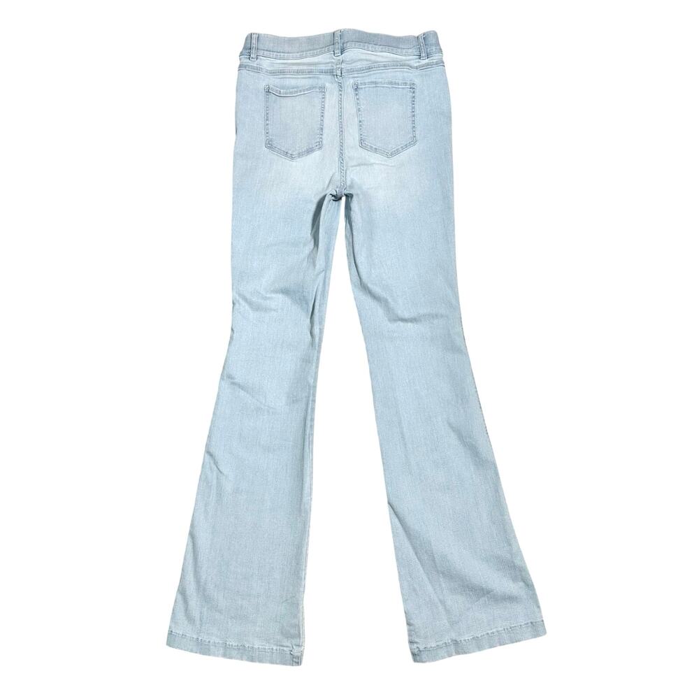 Spanx | Women | Light Wash Flare Leg High Rise Denim Stretch Pants | XL Tall - Picture 3 of 14